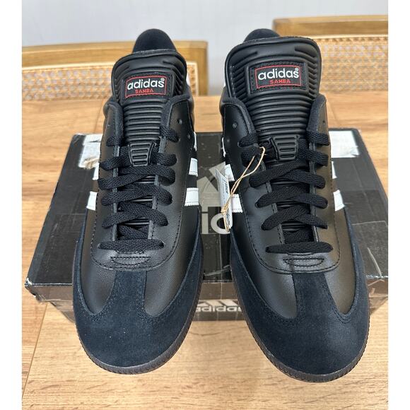 Adidas Men's Samba Classic Indoor Soccer Shoes Leather Black White Size 11 NIB - Picture 5 of 16